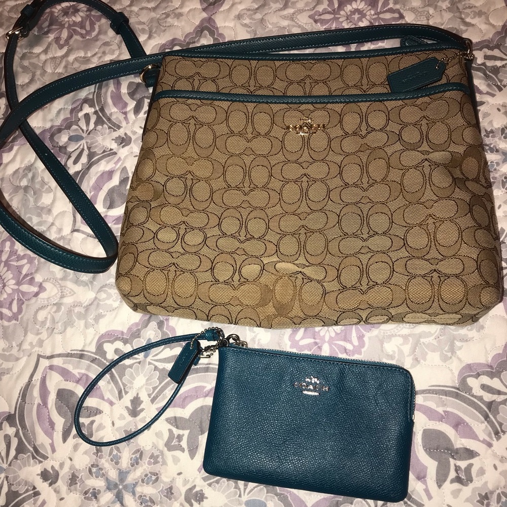 Coach crossbody and mini wallet